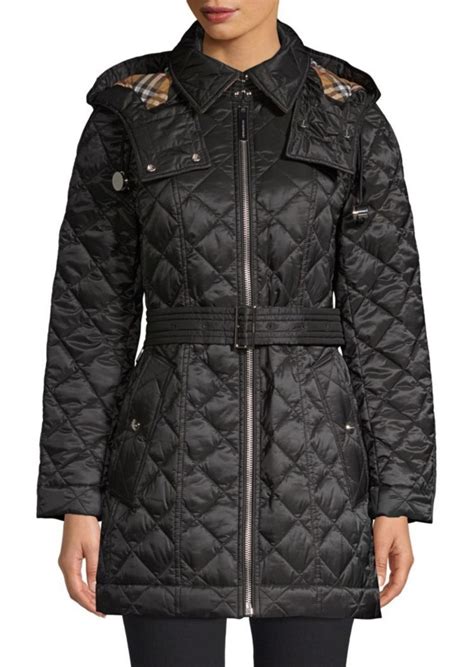 burberry baughton quilted long jacket with belt|net a porter burberry jacket.